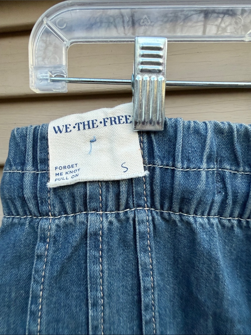 New Free People We The Free Forget Me Knot Pull-On Jeans Size S - Picture 10 of 12